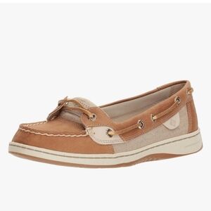 Sperry Women's Angelfish Varsity Boat Shoe - Metallic Linen